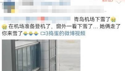 刚刚，青岛市区下雪了！网友：青岛，你终于被邀请了→