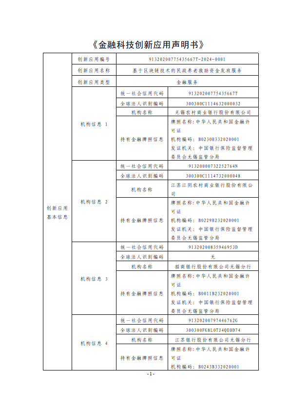 基于区块链技术的民政养老救助资金发放服务